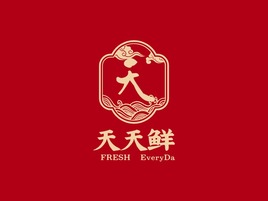 天天鲜品牌logo设计